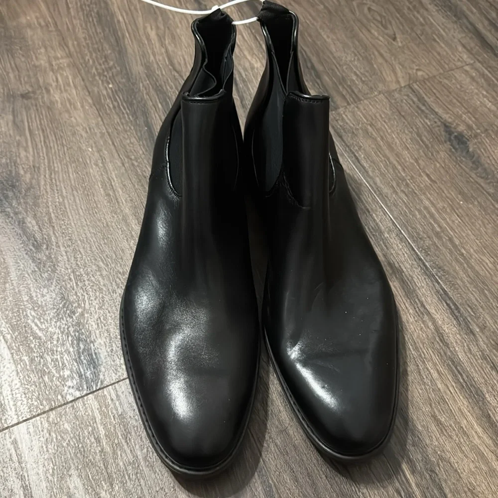 NEW! Nordstrom Leather Chelsea Boot for Men - Size 14 🛵